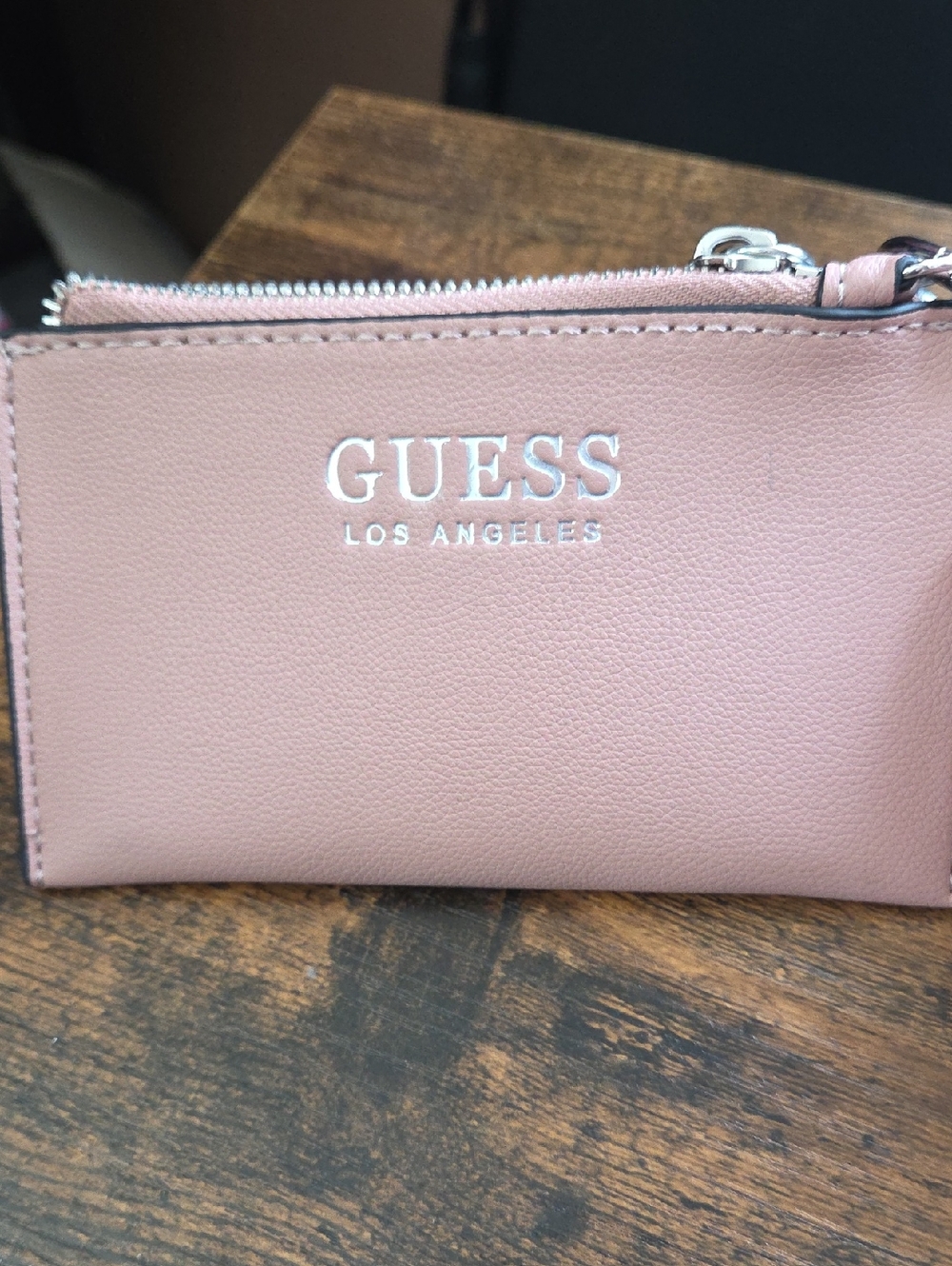 Guess Los Angeles Blush Pink Small Key Chain Coin Purse